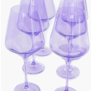 Estelle Purple Wine Glass Set